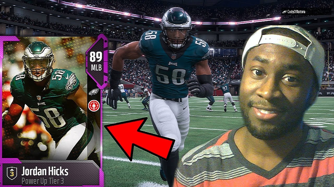 POWER UP TIER THREE 89 OVR JORDAN HICKS DEBUT! MADDEN 18 ULTIMATE TEAM GAMEPLAY