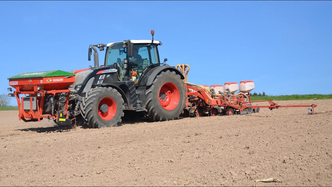 Fendt 724 Black Beauty mit Gaspardo 8 reiher [HD]