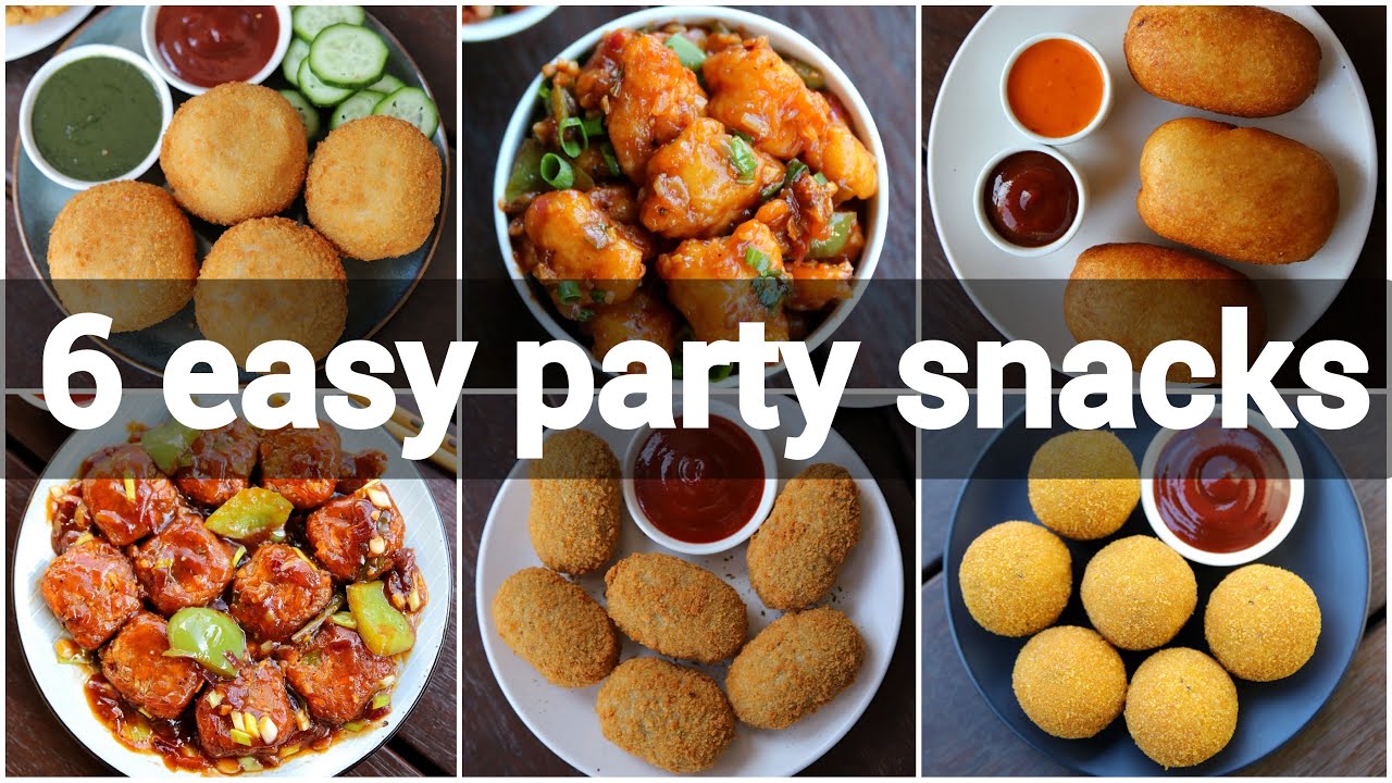 6 easy party snacks recipe | must try party snacks