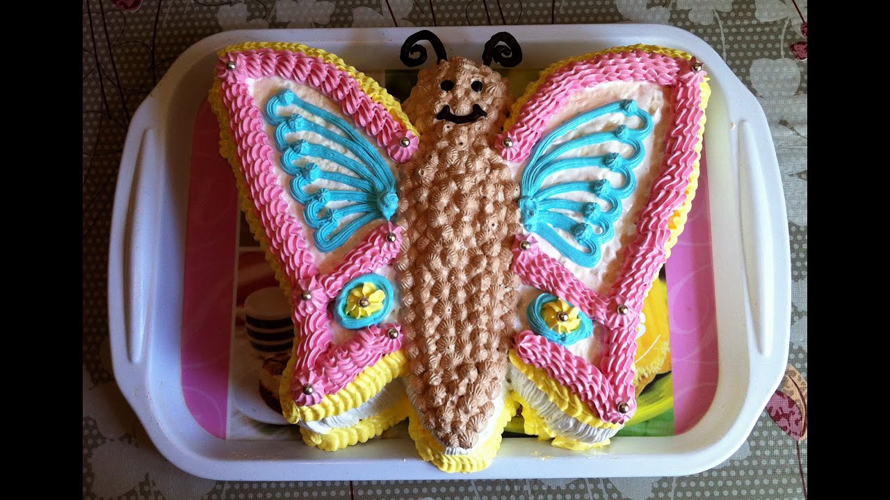 Торт Бабочка / Butterfly Cake / Пошаговый Рецепт Тортика (Очень Вкусный и Нежный)