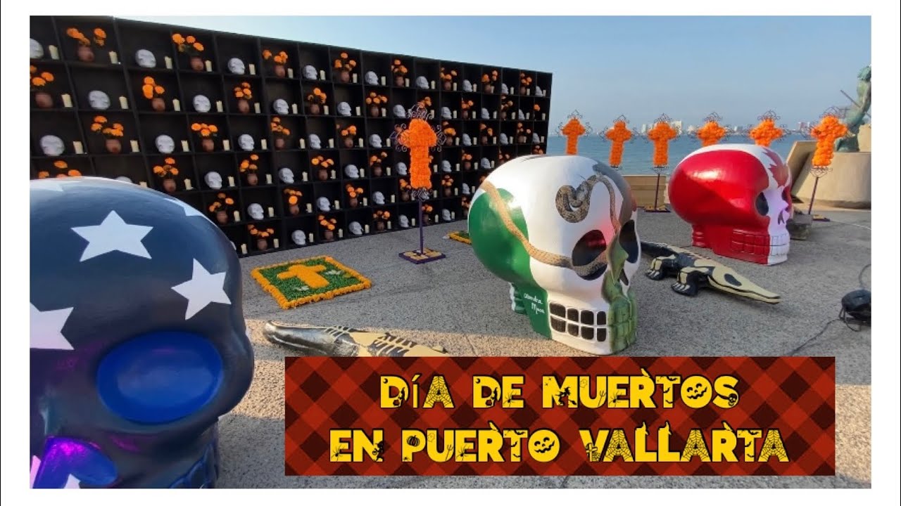 PUERTO VALLARTA DÍA DE MUERTOS💀#puertovallarta #mexico #jalisco #playa #tradiciones #malecon