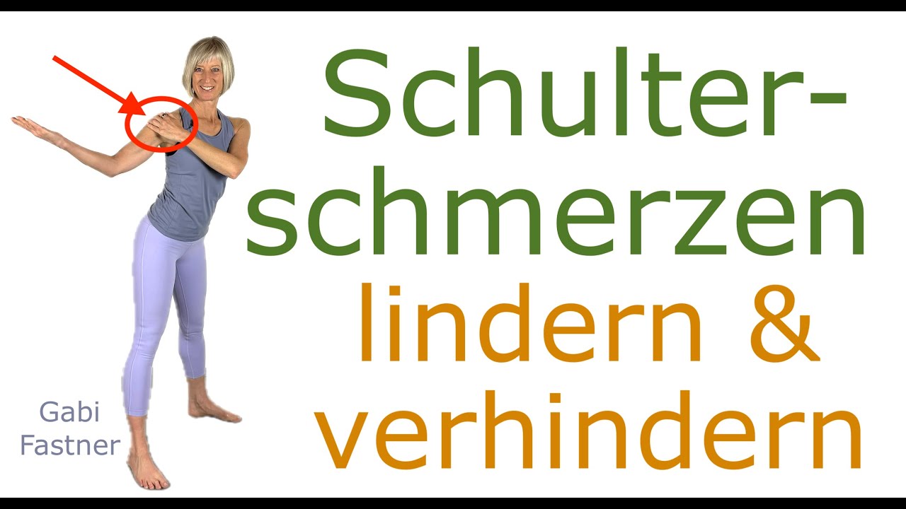 💡15 min. Schulterschmerzen lindern und verhindern | lockern, stärken, dehnen, ohne Geräte, im Stehen
