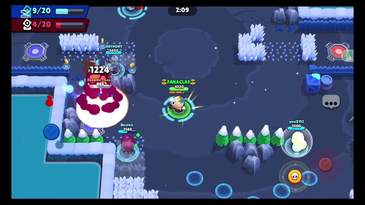 Juego brawl stars con la cabeza gigante!!!