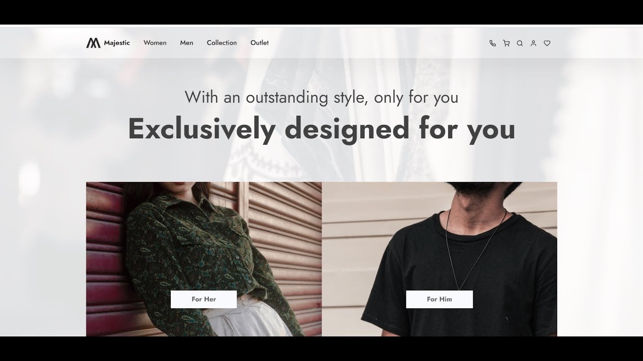 Angular 17 Majestic Ecommerce Free Website Template