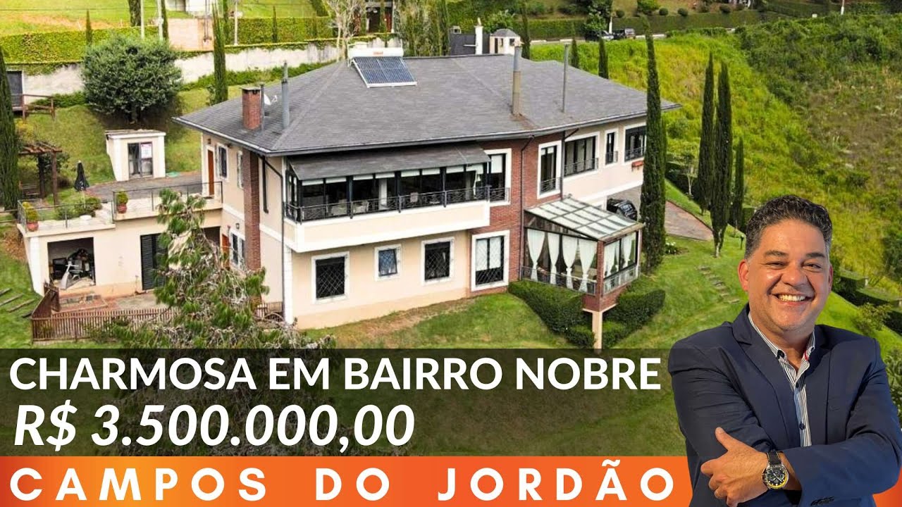 🍁 ALTO DO CAPIVARI COM VISUAL INCRÍVEL / CASA NOVA EM  CAMPOS DO JORDÃO - R$ 3.500.000.00 -