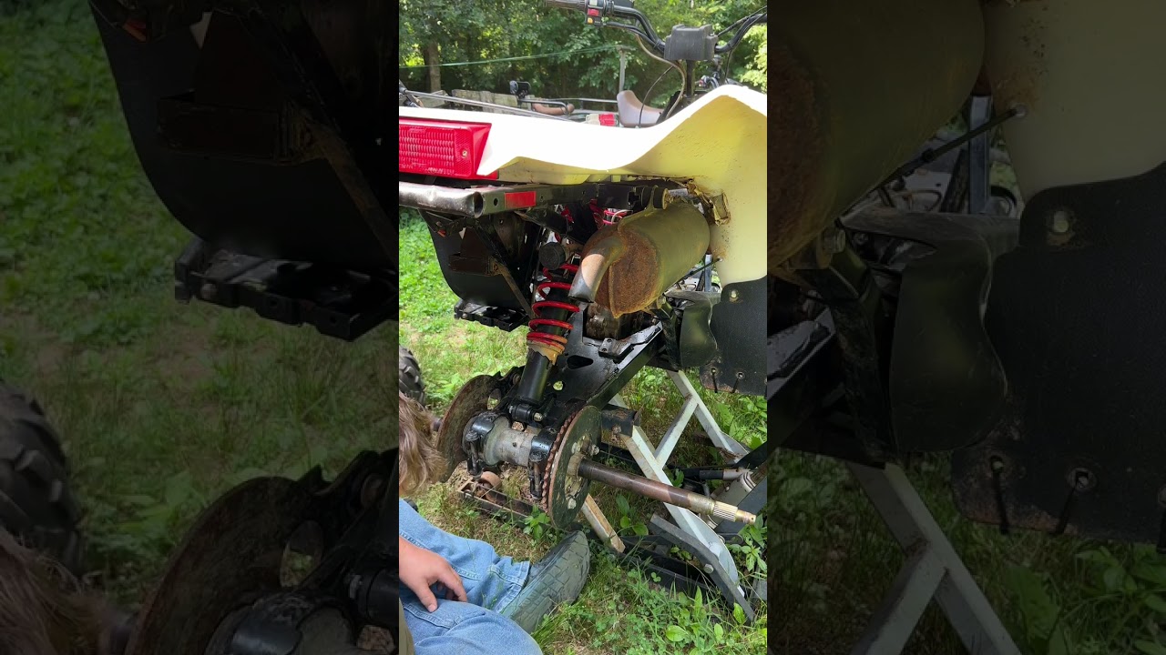 Blairs 250 trail blazer, upper steering bar bushing reinstalling rear axle ￼