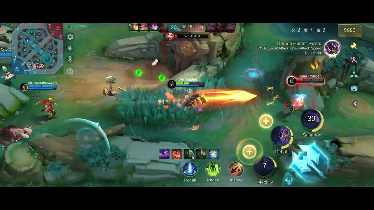 Playing moba lagends with gyan gaming please sapot me
