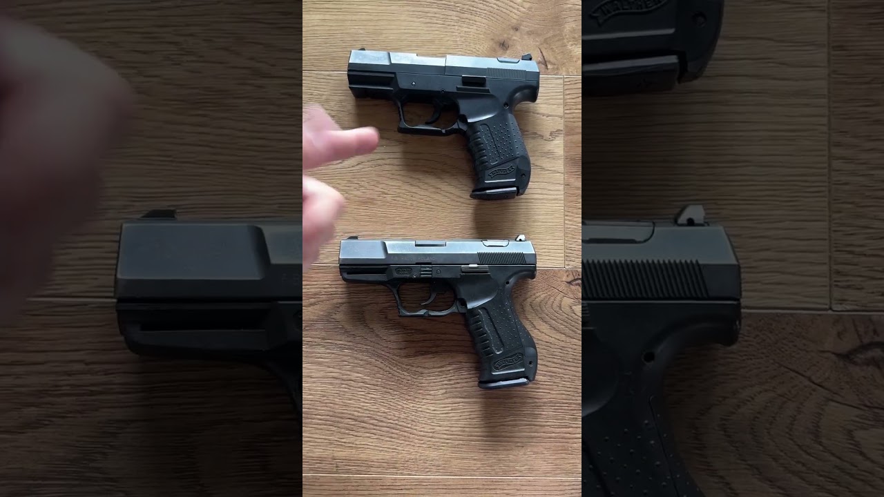 Walther pistolet vs wiatr&oacute;wka #airsoft #hobby #strzelnica