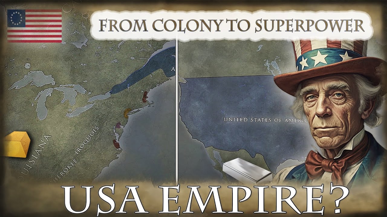 Where did the U.S.A. get its Territories from? From colonies to Superpower in 10 minutes.