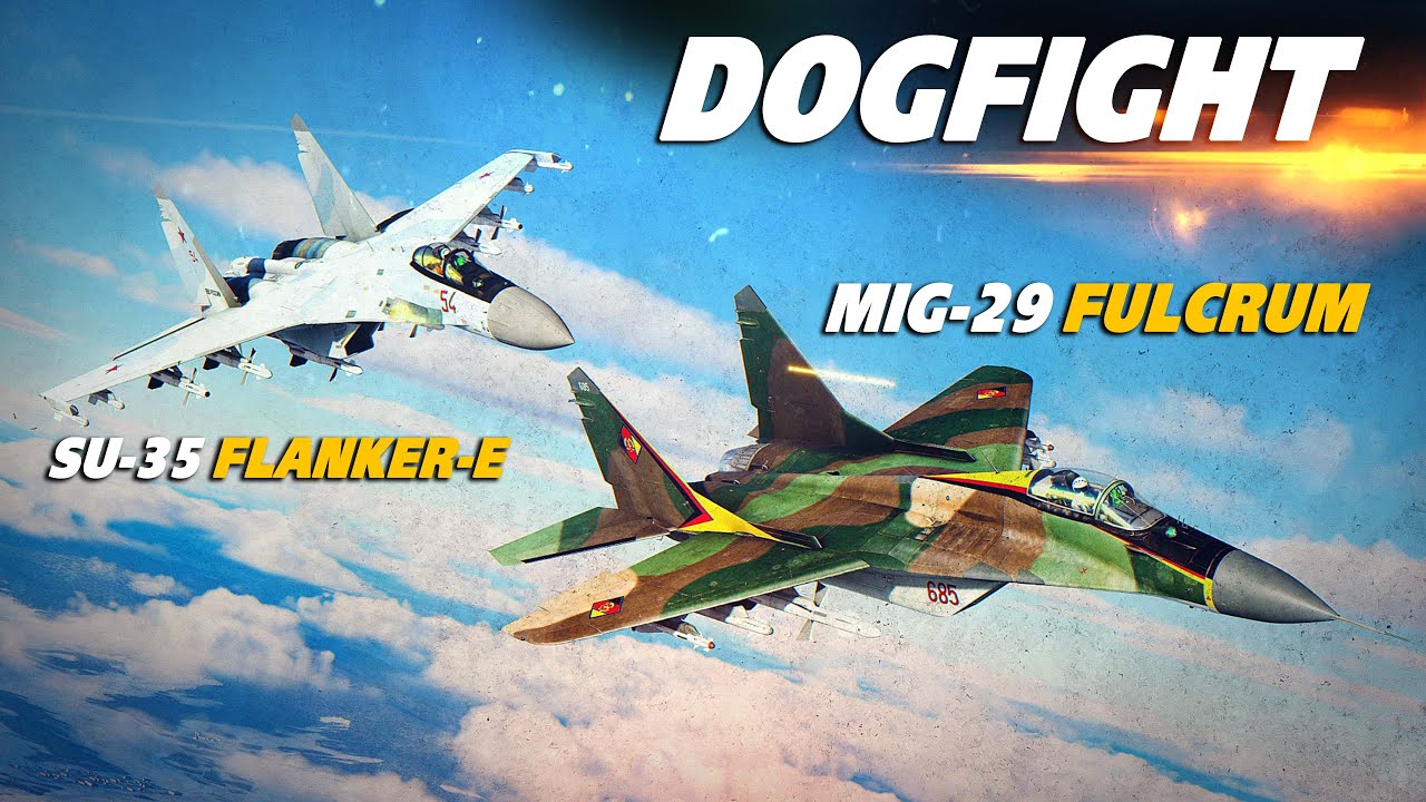 East German Mig-29 Fulcrum Vs Russian Su-35 Flanker-E Dogfight | Digital Combat Simulator | DCS |