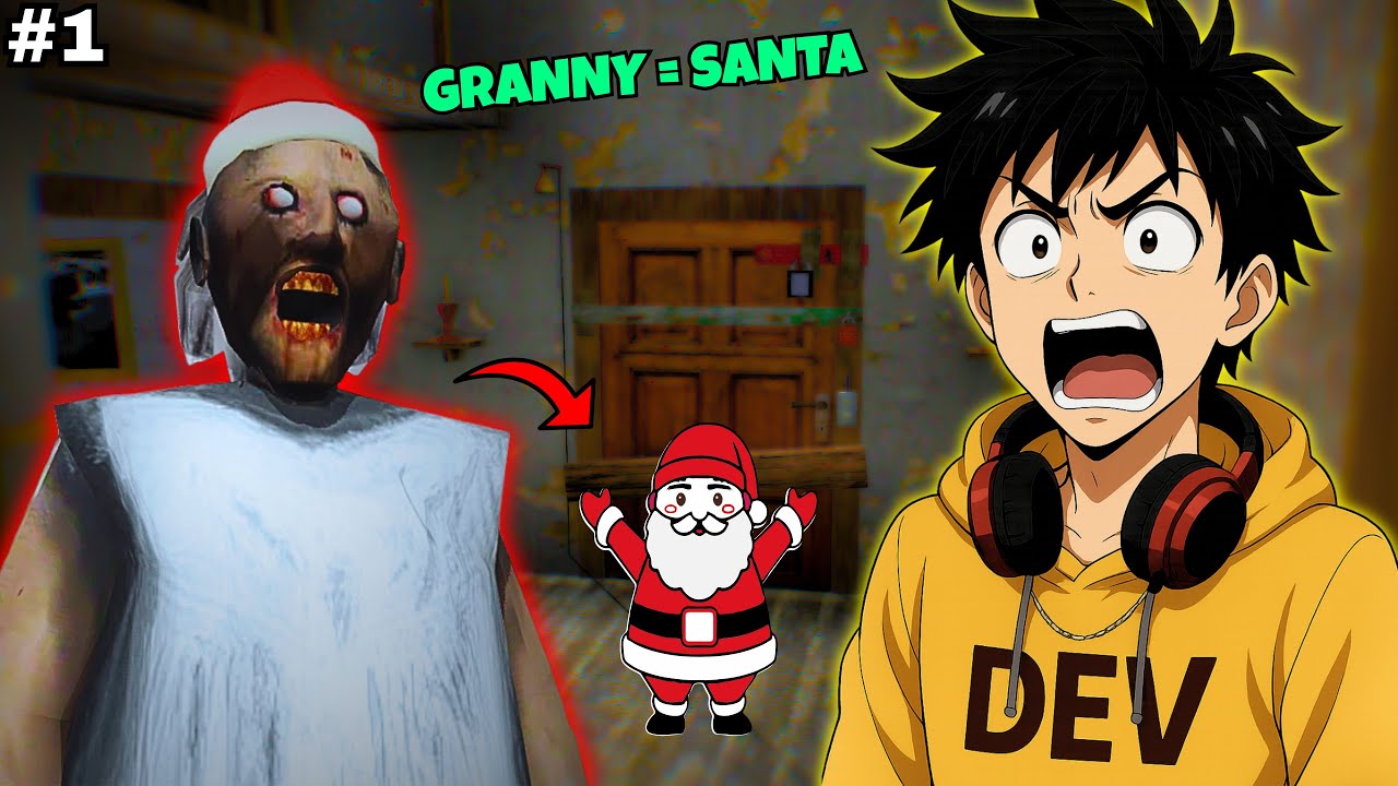 Anzu Senpai Plays Granny 😱 | New Christmas update in Granny Chapter 1 (Official)