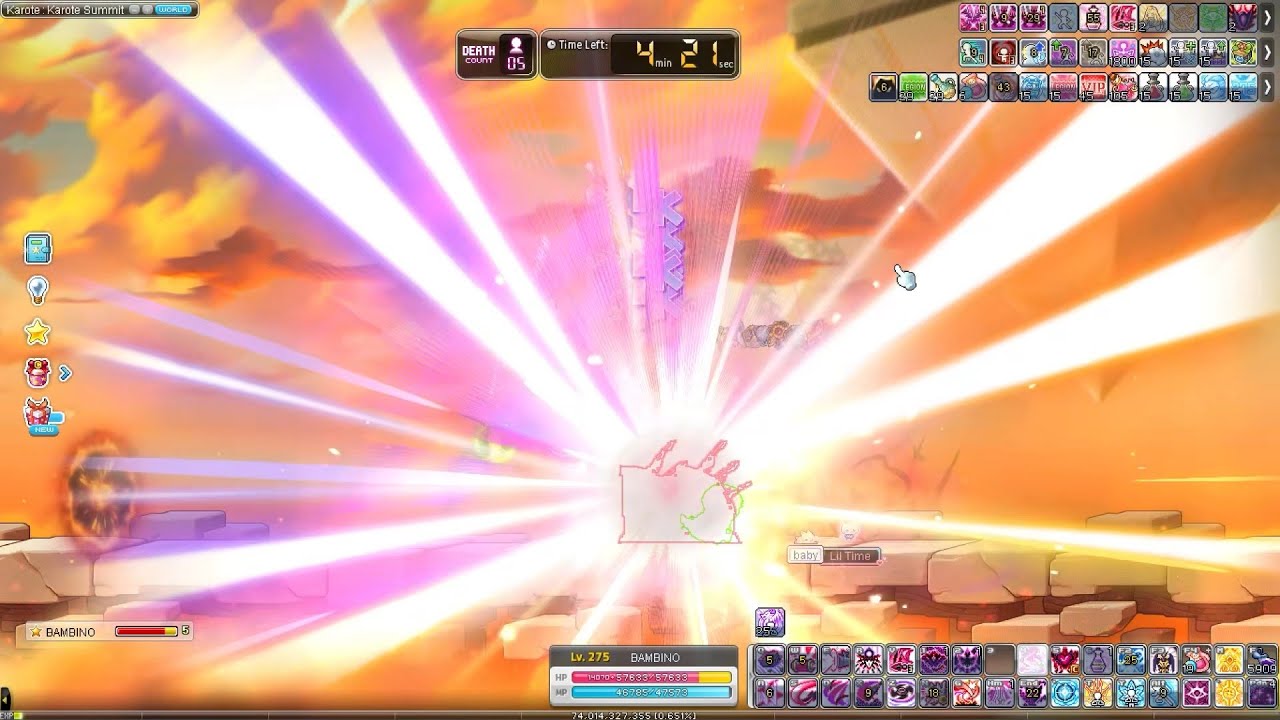 [GMS Kronos] Maplestory 147m CP Cadena boss mule 6.9b in 69min