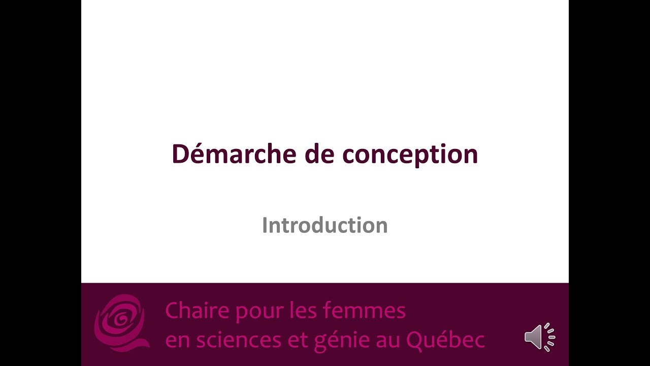 Démarche de conception : introduction