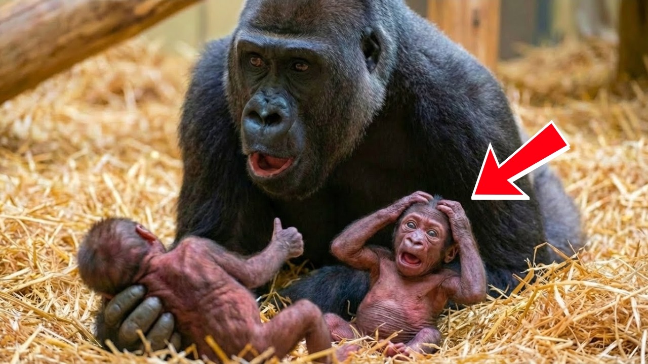 Zookeepers Film a Gorilla Giving Birth. What She Does Next Is Unbelievable | animal stories