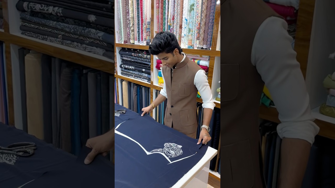 Z Blue Tiger Handwork Formal 🐅 | Men Formal | MAYUR Designer #formal #thalapathy