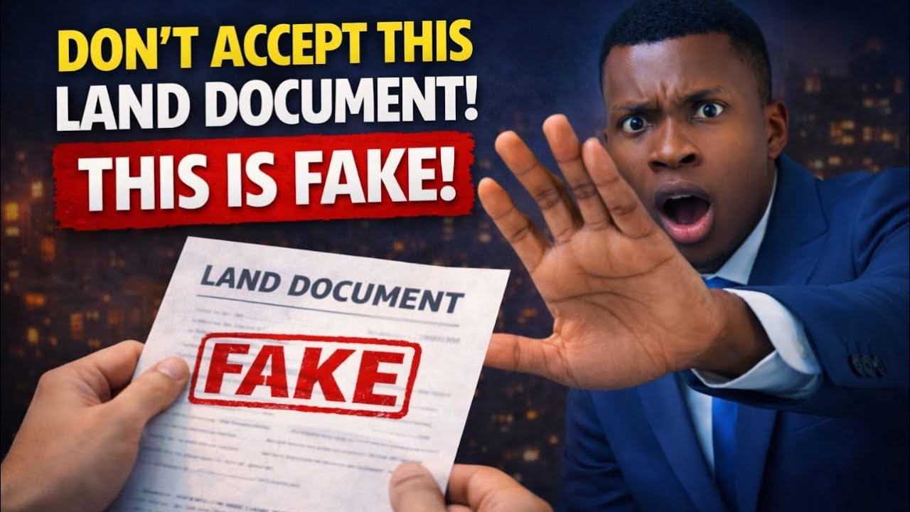 “DON’T BUY LAND IN NIGERIA WITH ANY OF THESE  DOCUMENTS AS TITLE DOCUMENT (AVOID LAND SCAM 2026)”  