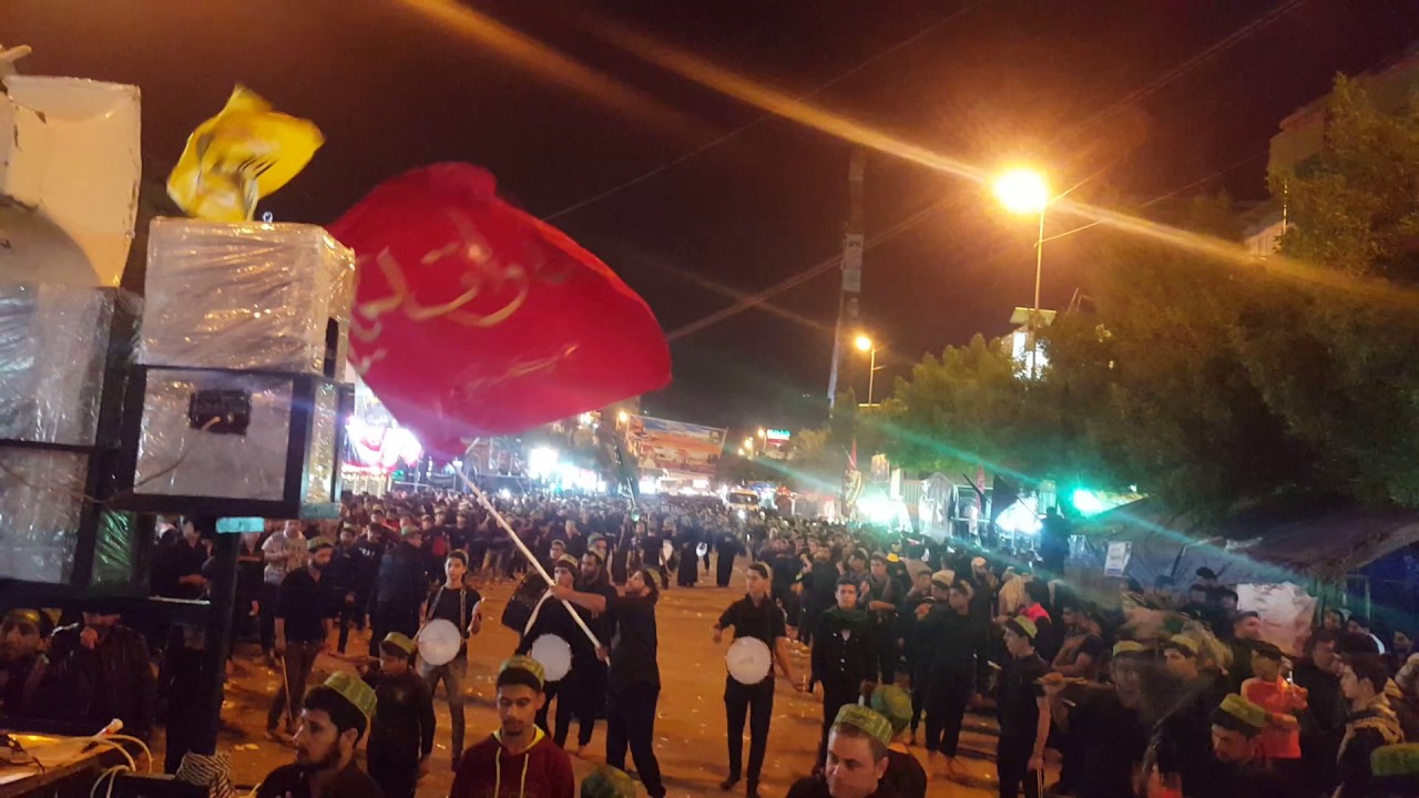 موكب الحسين اهالي الرفاعي في كربلا