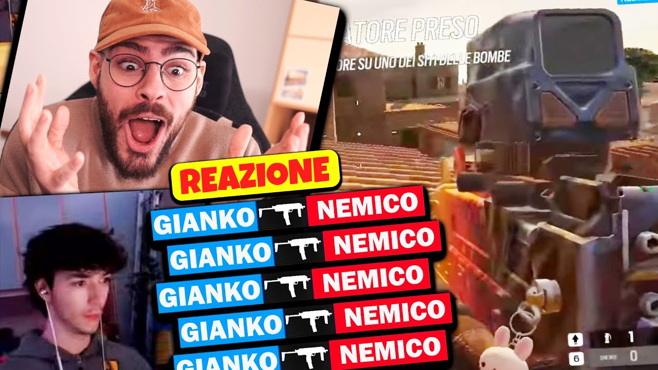 UNA PARTITA ASSURDA DI GIANKO SU RAINBOW SIX SIEGE!!!