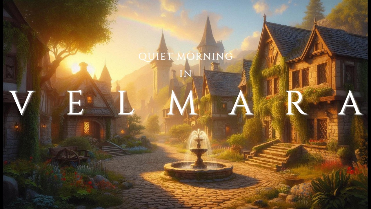 Medieval Fantasy Ambient for Calm & Focus | Quiet Morning in Velmara