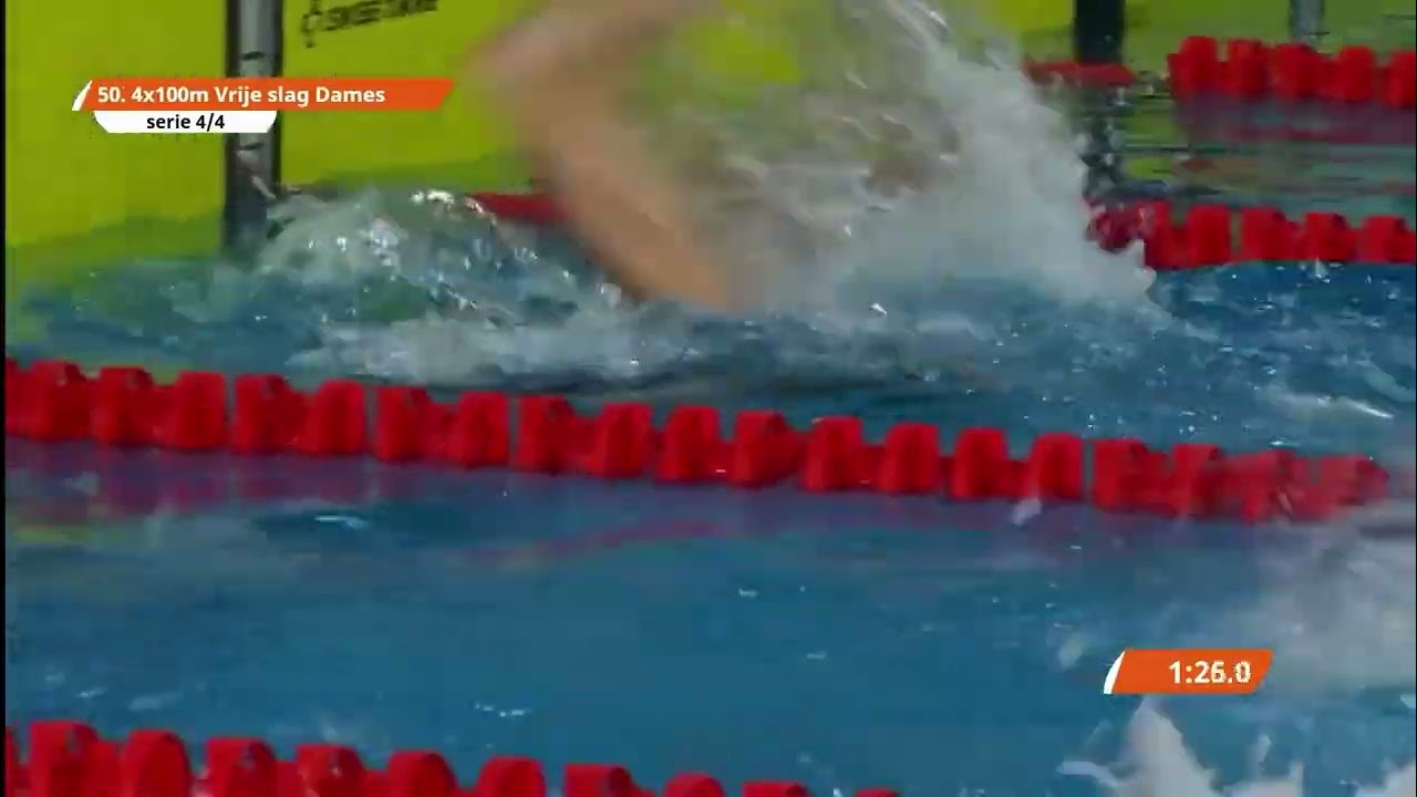 NJK korte baan 2026 Amsterdam. Estafette 4x100m vrije slag, Minke