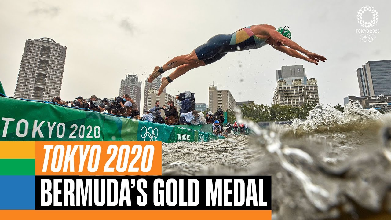 🇧🇲🥇 Bermuda's gold medal moment at #Tokyo2020 | Anthems