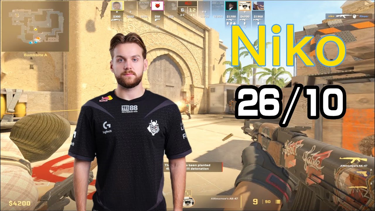 Niko MIRAGE POV （26/10）w/m0NESY￨ 69%HS ￨3 Triple Kills(CS2 FACEIT POV) Feb 15, 2024