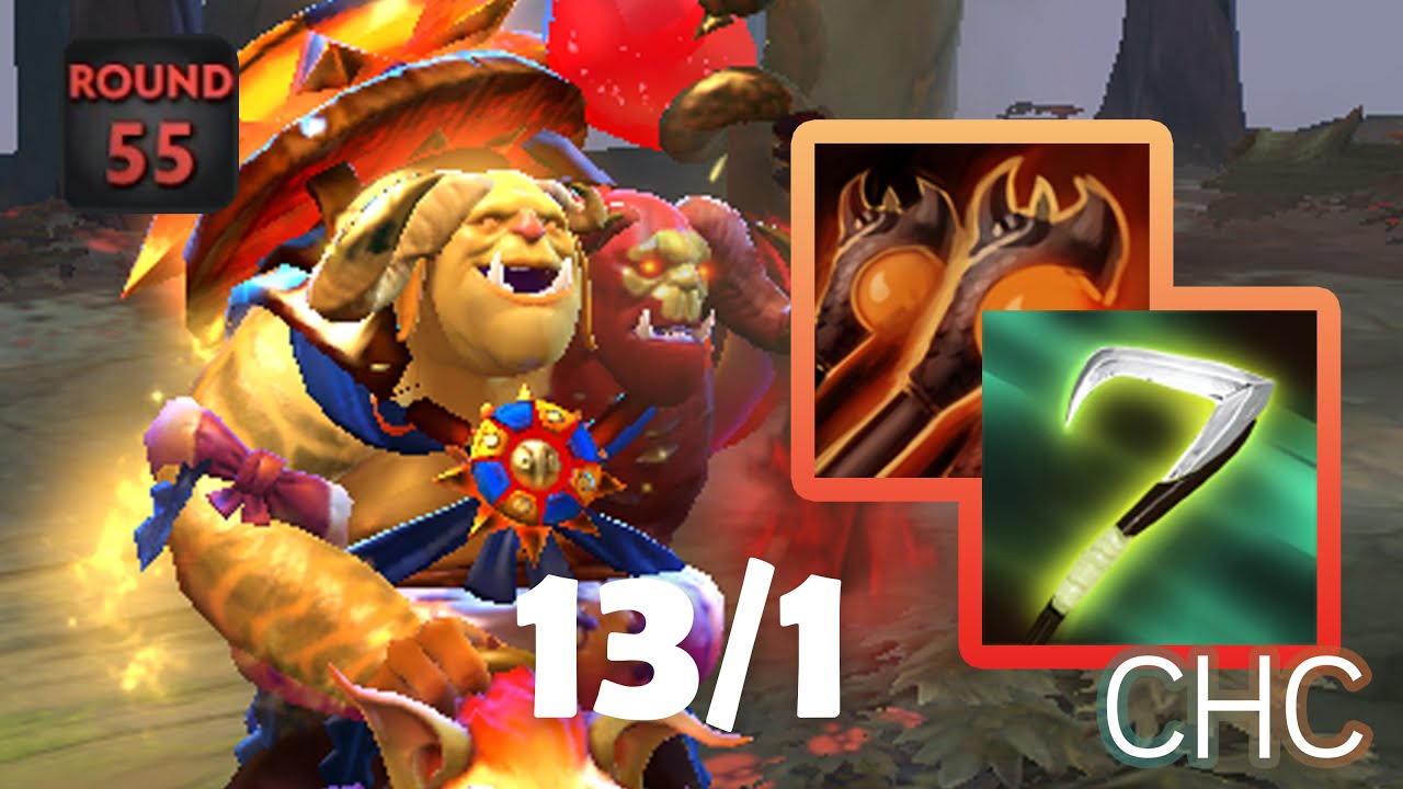 OGRE MAGI With REAPER'S SCYTHE And MULTICAST - Dota 2 Custom Hero Chaos
