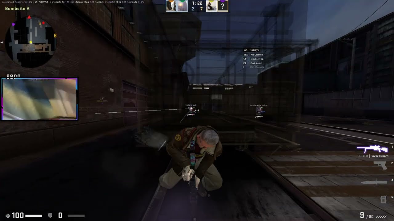 [2v2] exaint / hvh lesson on de_train, de_cache