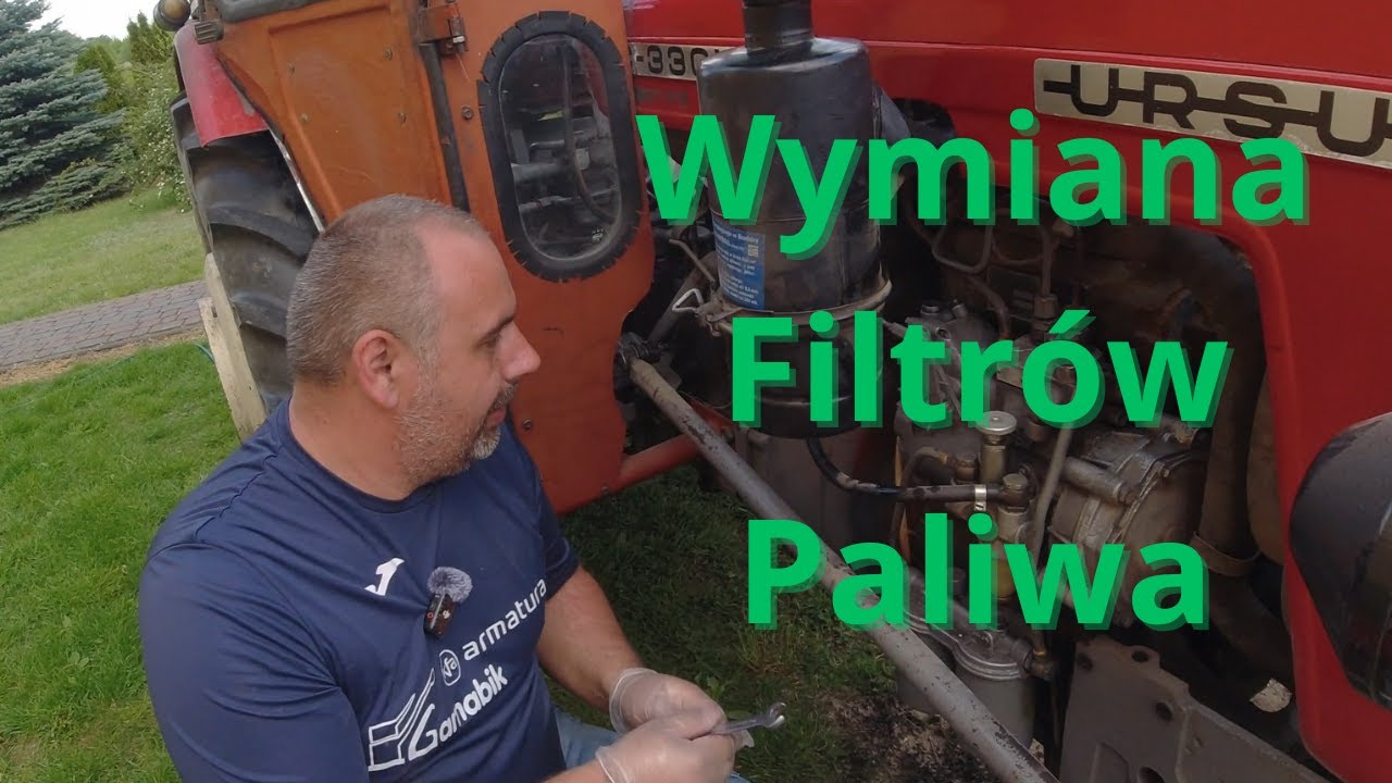 Gucio wymienia filtry paliwa w ursusie C330 oraz spa dla traktoru