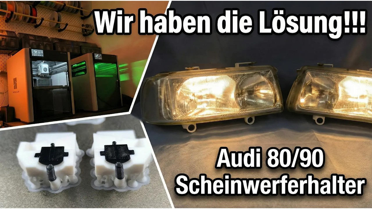 Audi 80/90 B3 - WIR HABEN DIE LÖSUNG!!! SCHEINWERFERHALTER REPARATURSATZ! #quattro #audi #audilover