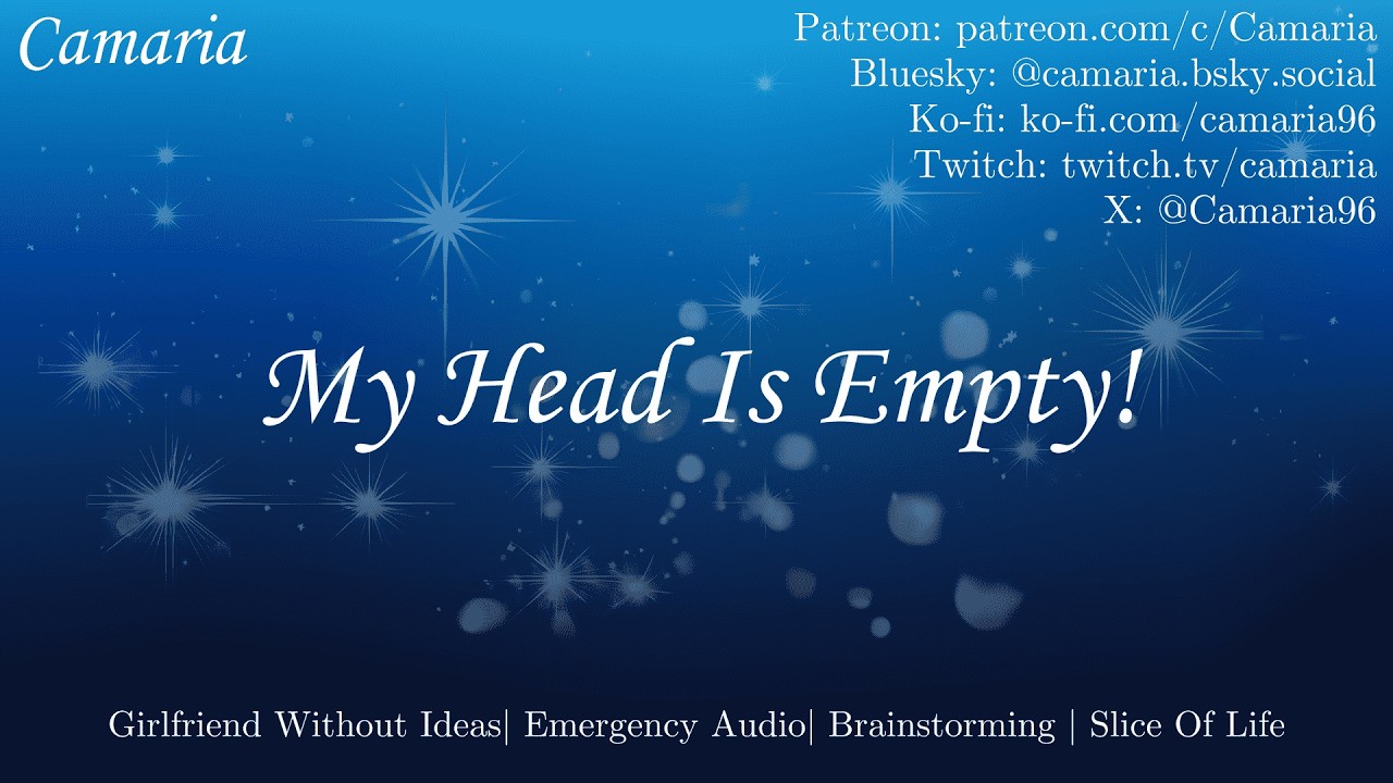 Creative Girlfriend Has A Writer's Block [F4A | Writer's Block | Emergency Audio]