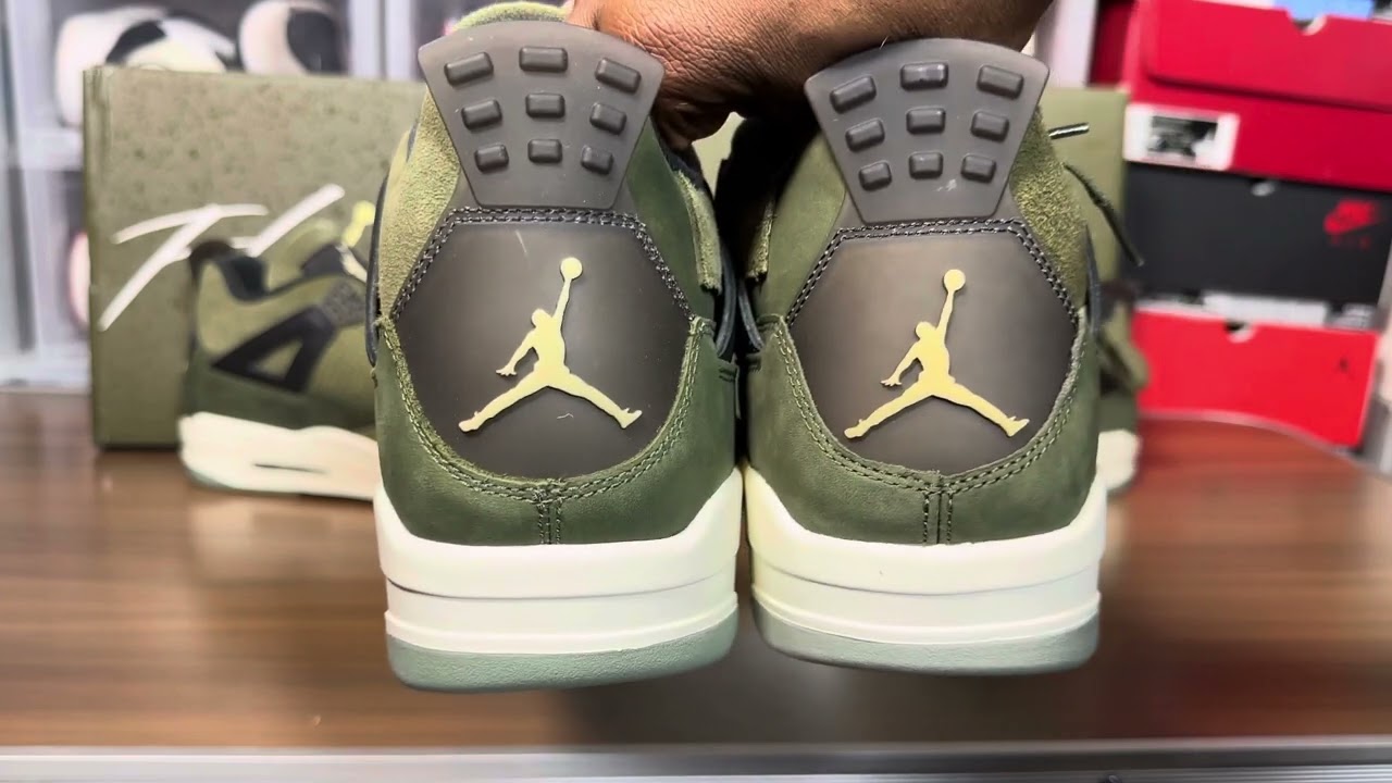 Air Jordan 4 Olive Craft Real Vs Fake Review