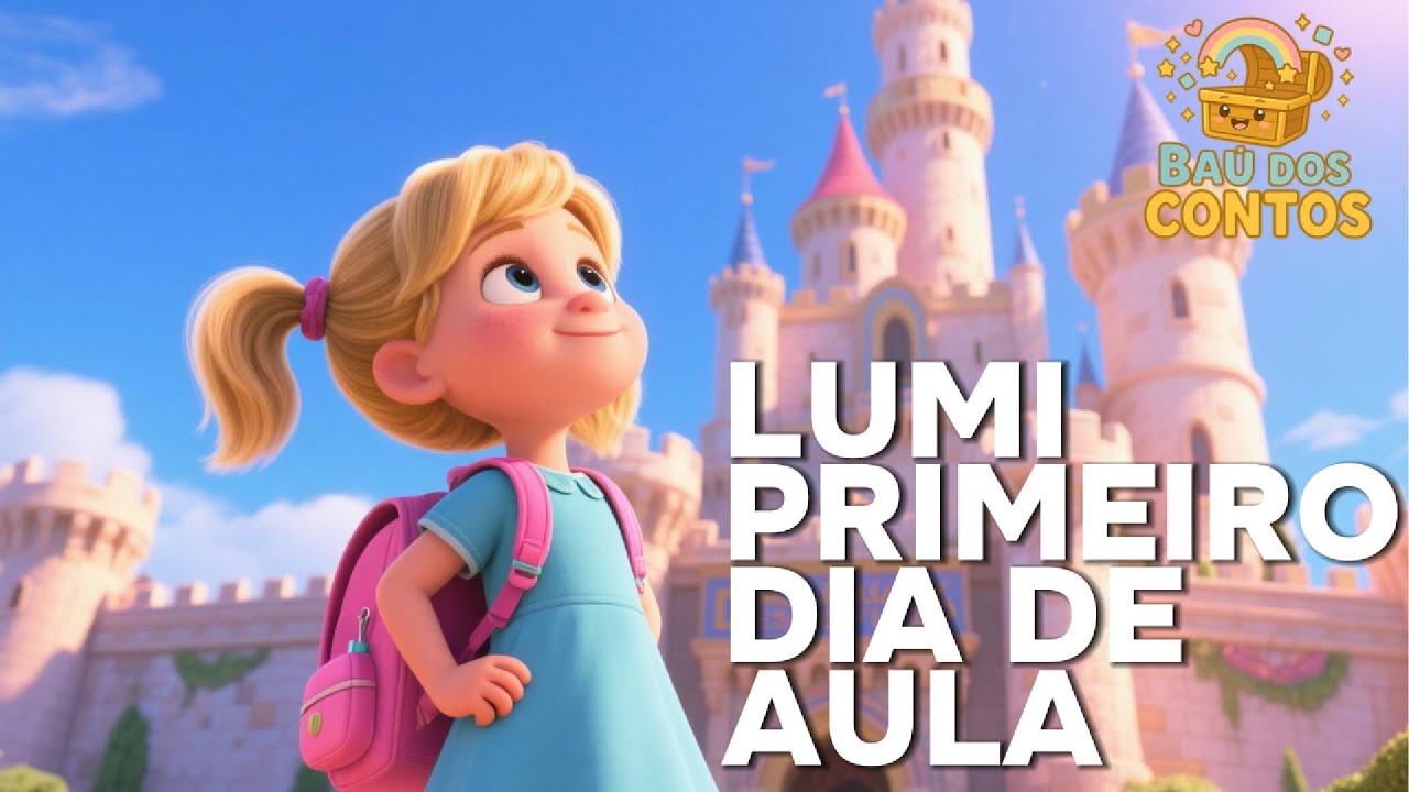 🎒✨ O Primeiro Dia de Aula | História Infantil – Baú dos Contos
