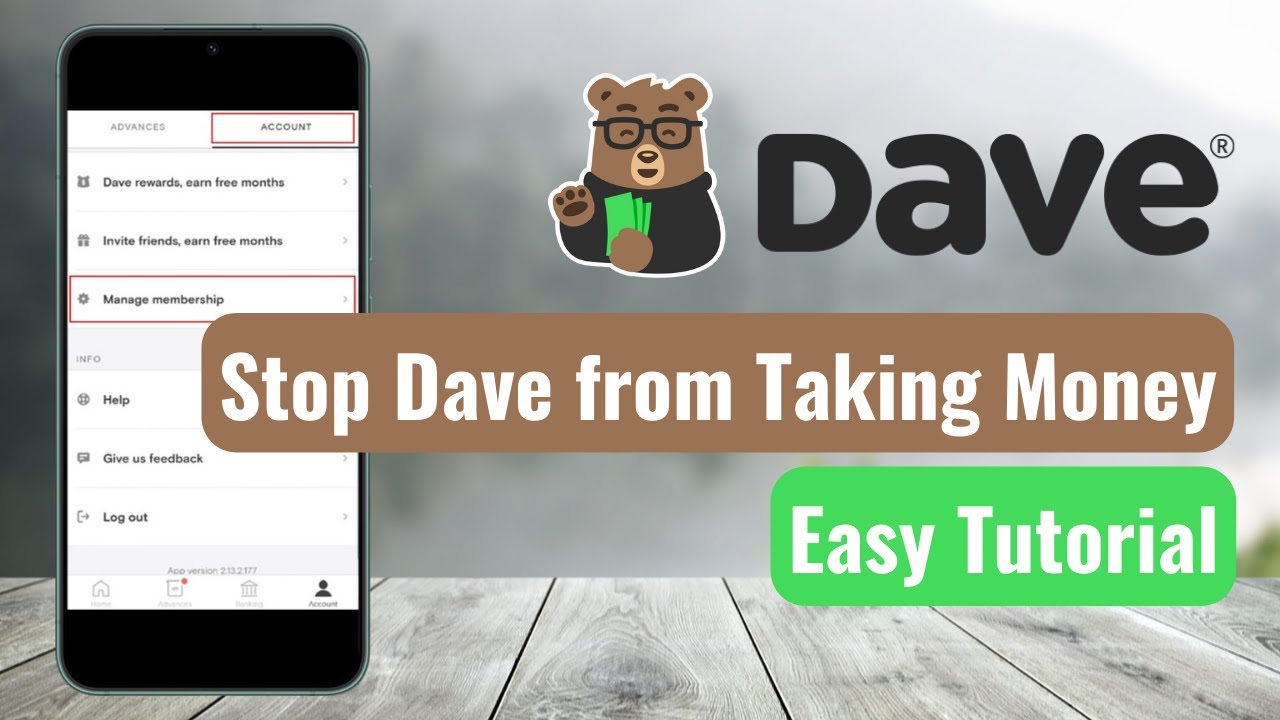 How Do I Stop Dave from Taking Money?