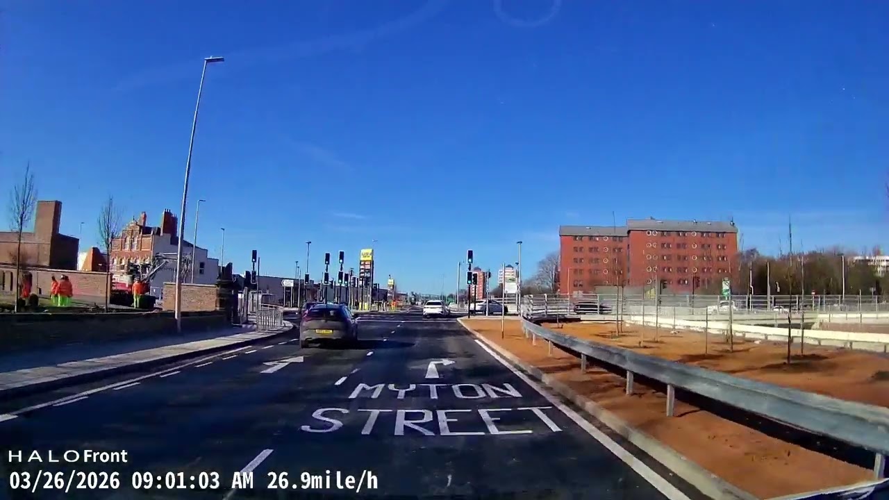 New A63 Castle street west bound sliproad for hull city centre now open