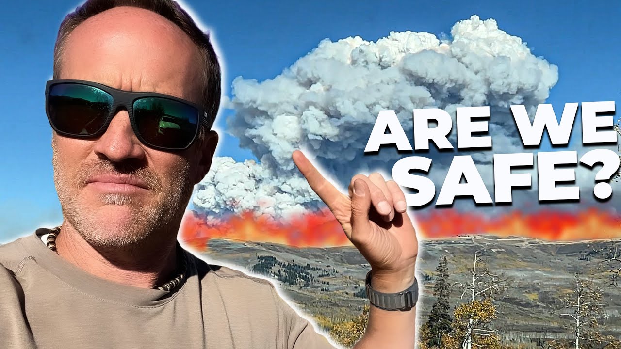 Huge fire threatens camping trip | Meet the Millers Vlog