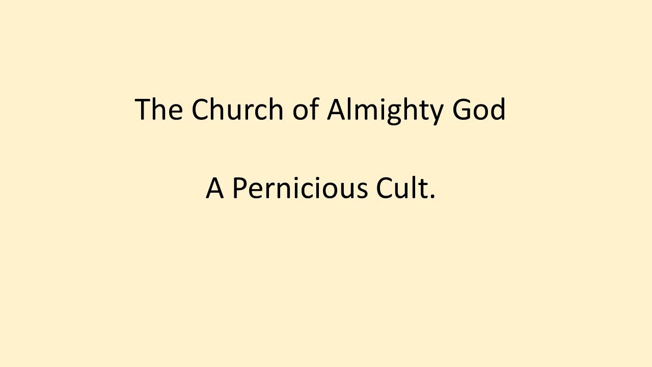 Wolves in Sheep's Clothing. The Church of Almighty God should be avoided.