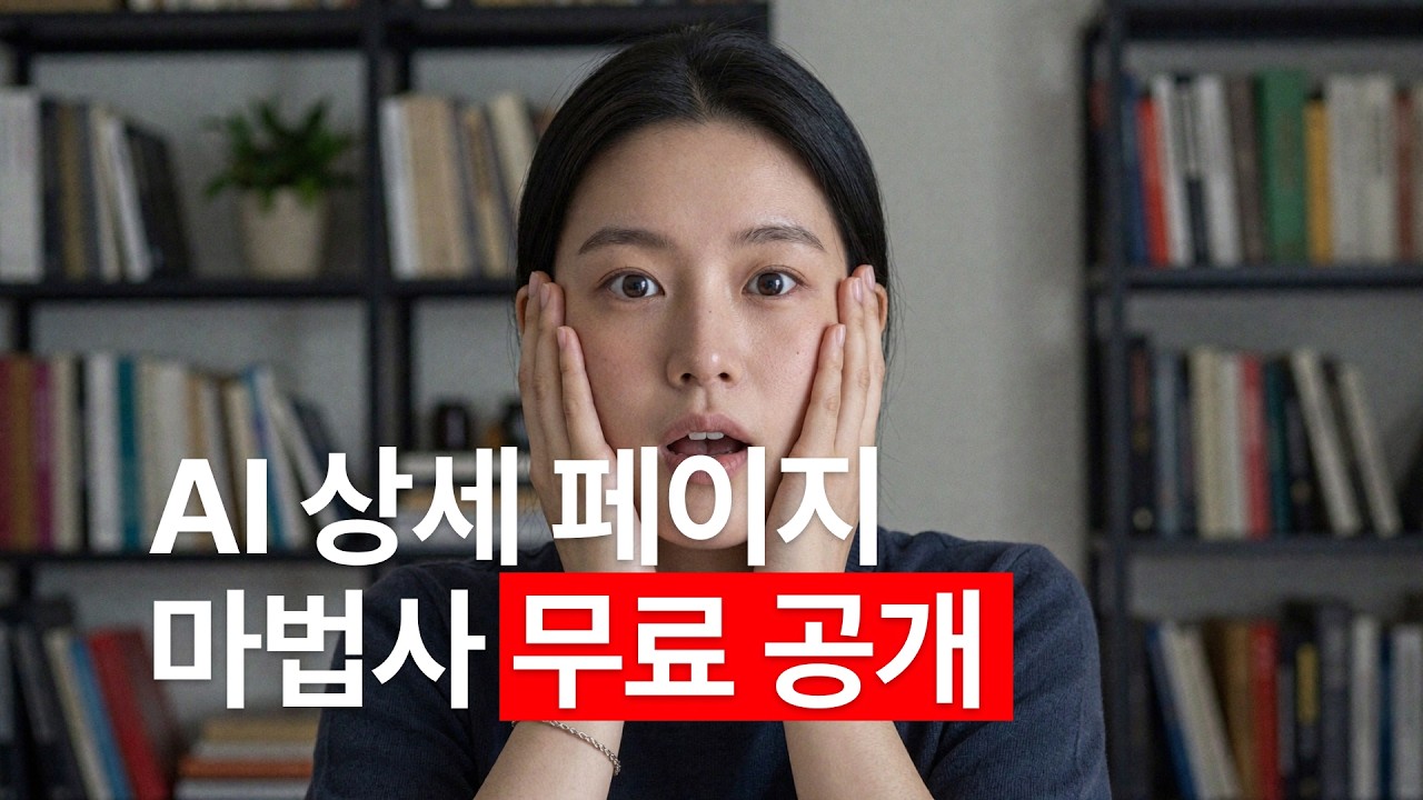 처음보는 미친 AI 상세페이지 마법사 1.5 무료 공개