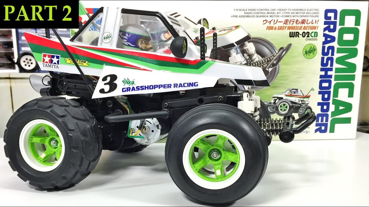 Tamiya Comical Grasshopper Build Item# 58662 | PART 2  -  The Body and Running.