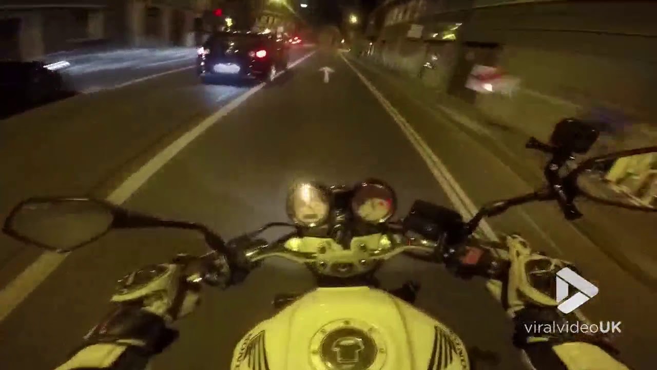 Viral Video UK: Motorcyclist encounters little boy racer crash