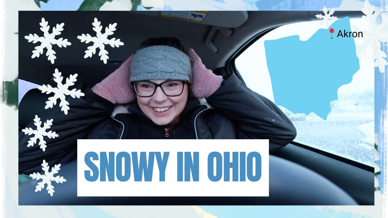 A Snowy Work Trip to Ohio ❄️ Travel Days & Winter Views