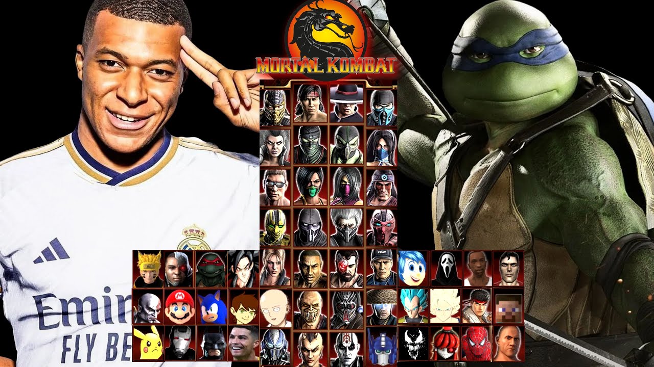 MORTAL KOMBAT 9 | MBAPPE & TURTLES NINJA | EXPERT TAG LADDER | GAMEPLAY (4K60FPS)