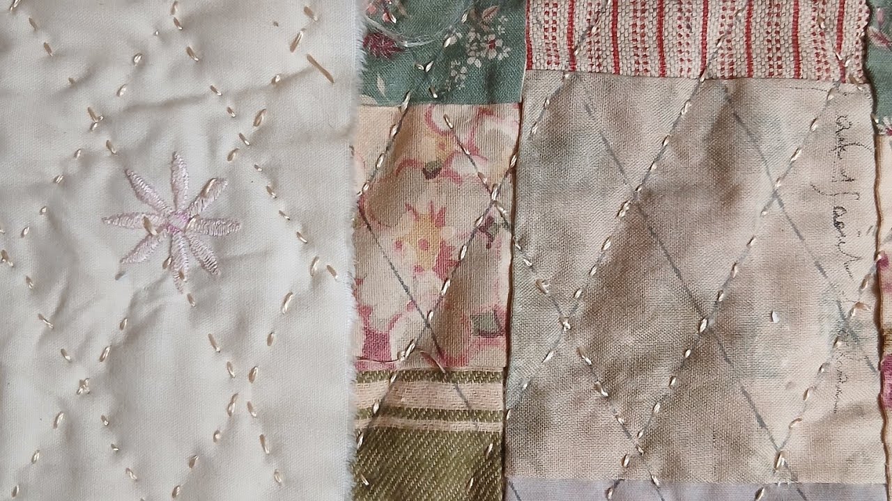 Saturday stitching - faux vintage quilt