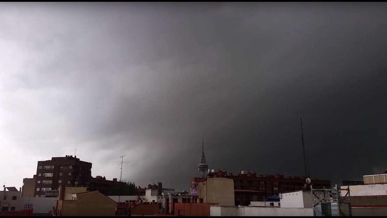 Time-lapse Tormentas Madrid DANA 6/7/2017