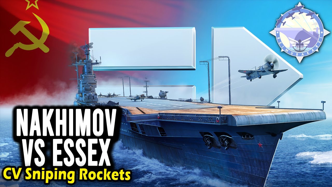 Nakhimov casually sniping enemy Essex | #wows