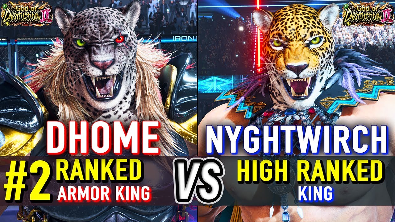 T8 🔥 DHOME50HBK (#2 Ranked Armor King) vs NYGHTWIRCH (King) 🔥 Tekken 8 High Level Gameplay