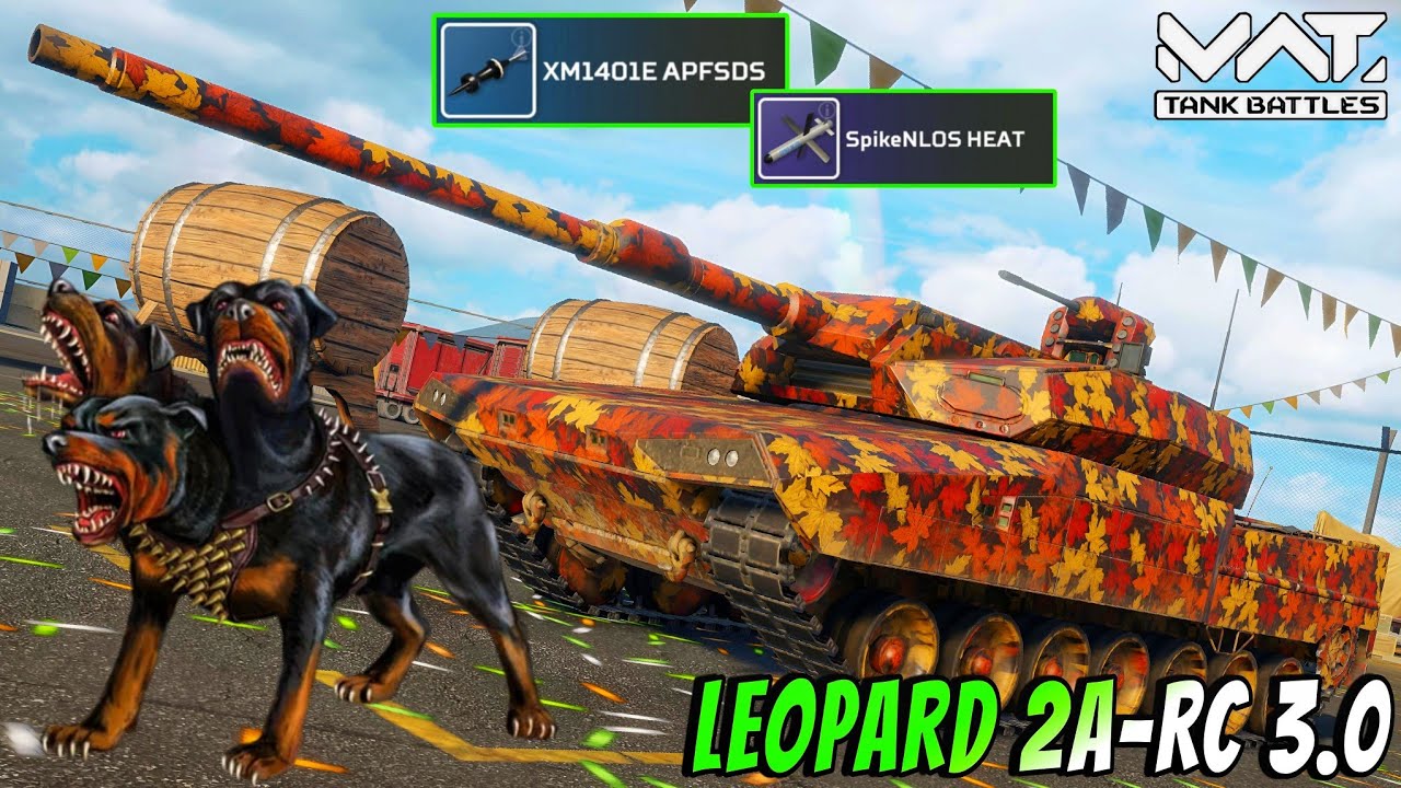 LEOPARD 2A-RC 3.0 - Multiple Fire Powar 🔥 Like a Monstar ☠️ MWT :   TANK BATTLES 