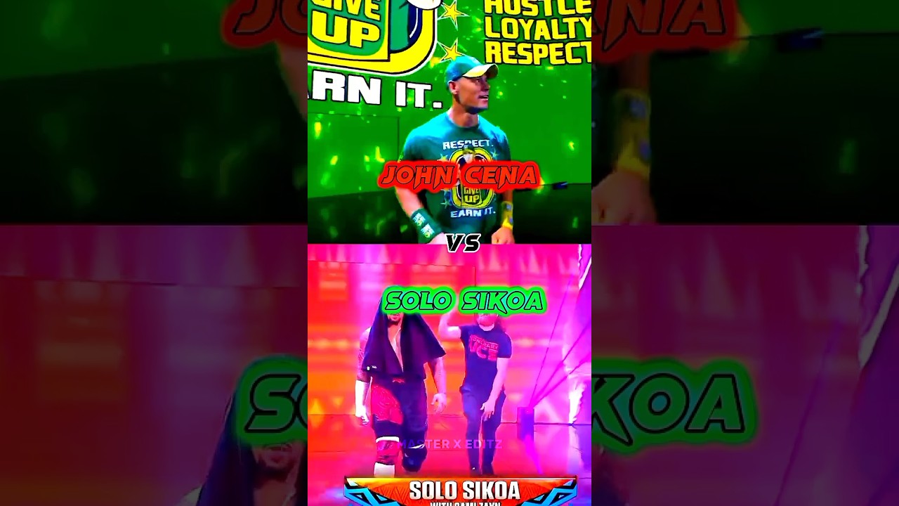 John Cena vs Solo Sikoa #wwe #trending #trendingshorts #johncena #solosikoa