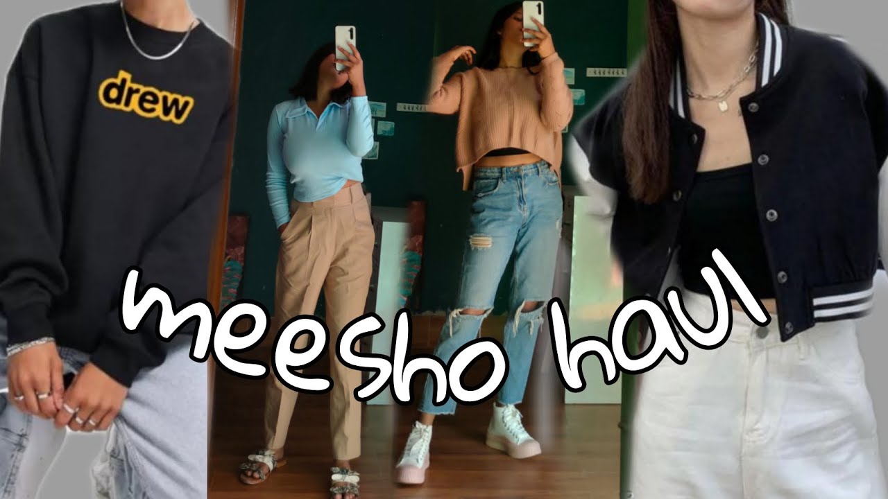 Meesho Winter wear haul starting at rs 287 only• varsity jacket/sweatshirts/hoodie & crop sweater