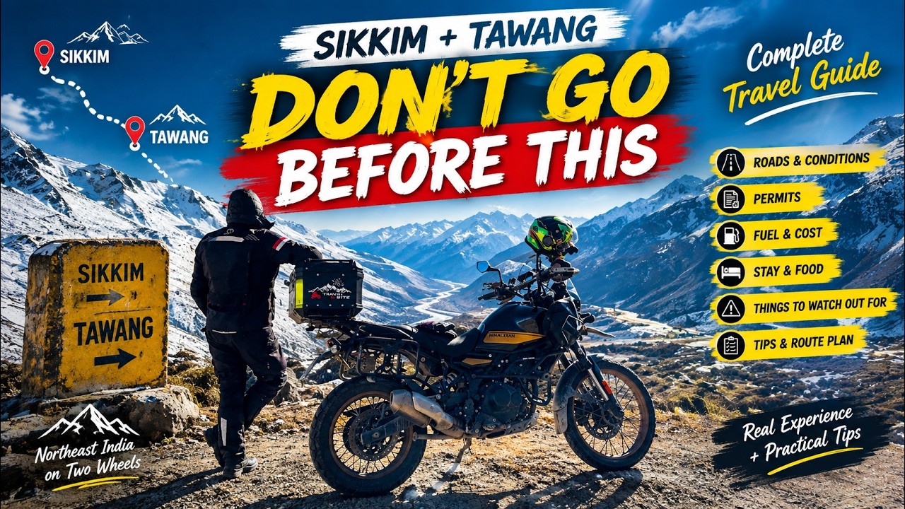 SIKKIM & TAWANG Bike/ Road Trip Guide: Cost, Roads, Permits, Fuel & More